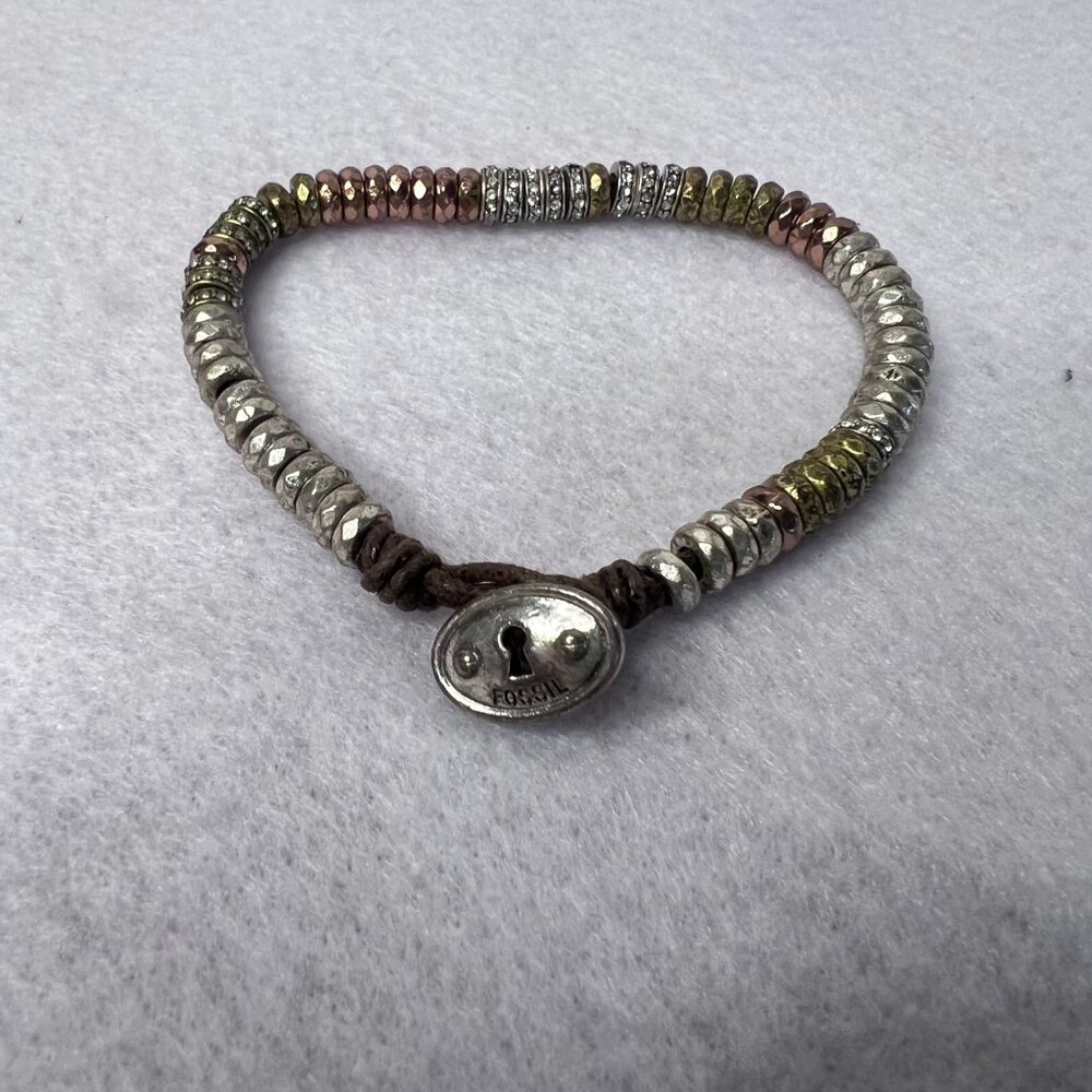 Fossil Stretch Tri Tone Bracelet